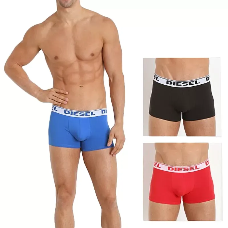 3 Boxers Diesel Umbx Shawn (Noir/Rouge/Bleu)