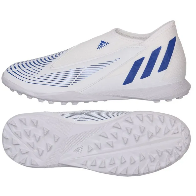 Adidas Predator Edge.3 Ll Tf Jr GX2637 chaussures de football blanche blanche