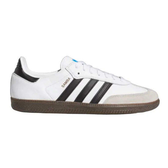 ADIDAS SKATEBOARDING SAMBA ADV - FTWBLA/NOIEES/GUM5 - Hutchis