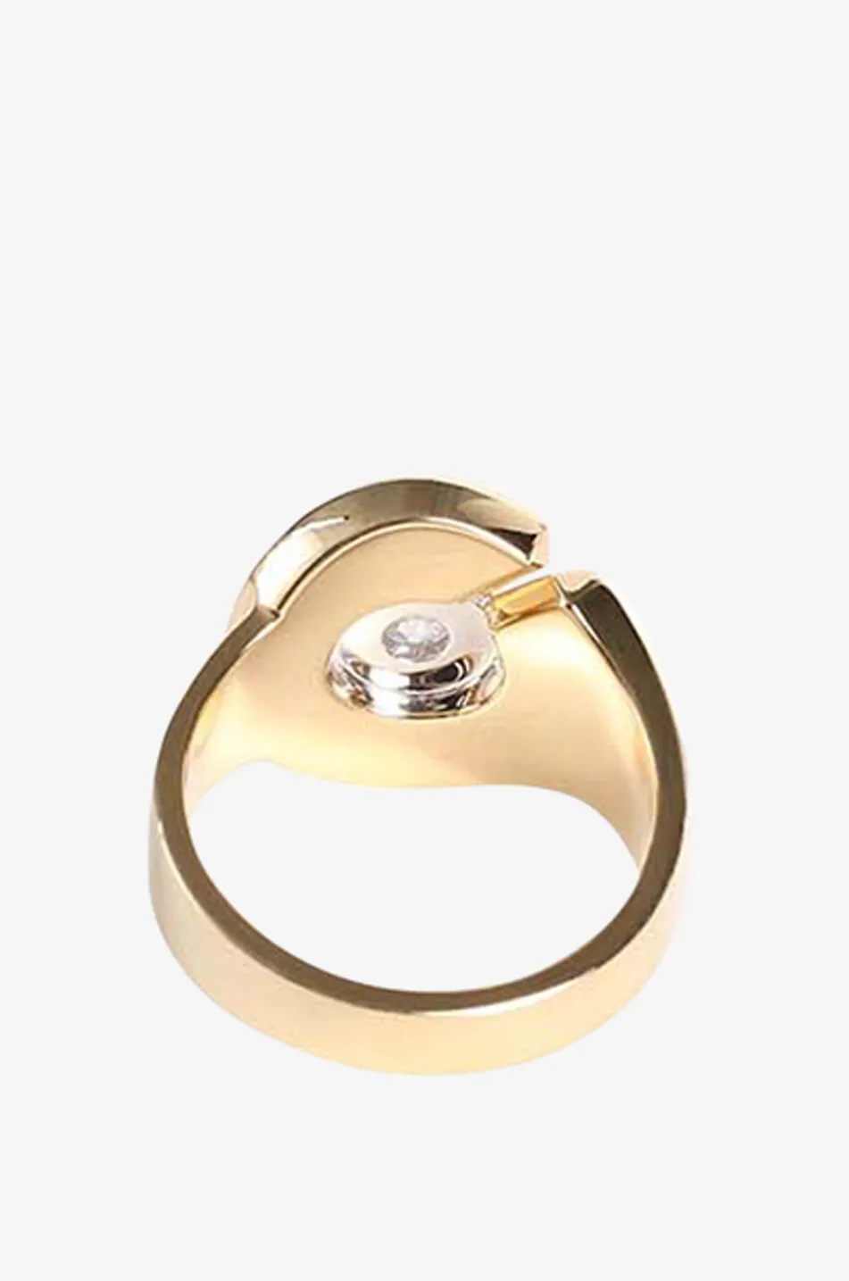 Bague en or jaune et diamants Menottes R15