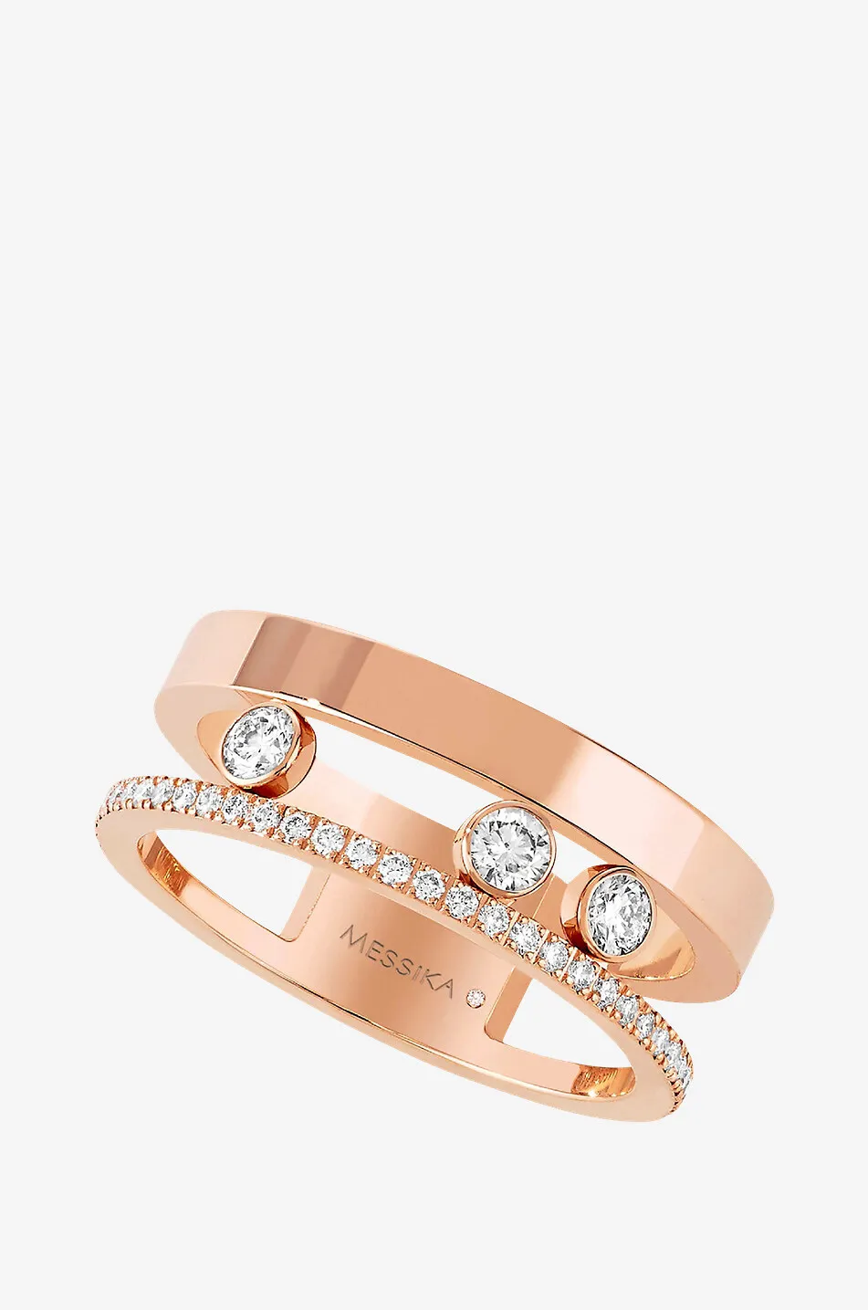 Bague en or rose Move Romane