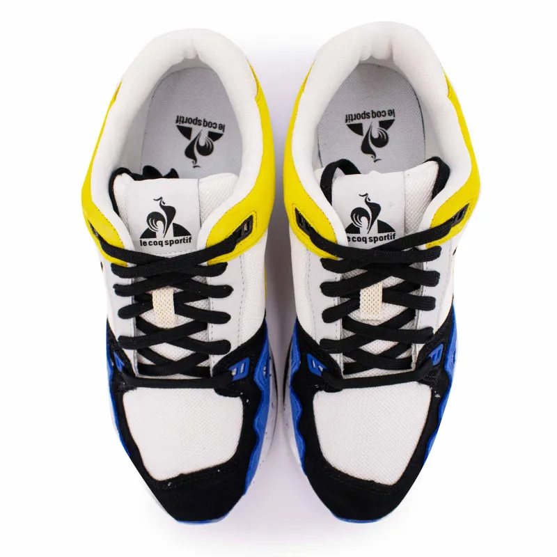 Basket LCS R1000 NINETIES jaune/bleu/blanc Homme LE COQ SPORTIF à 