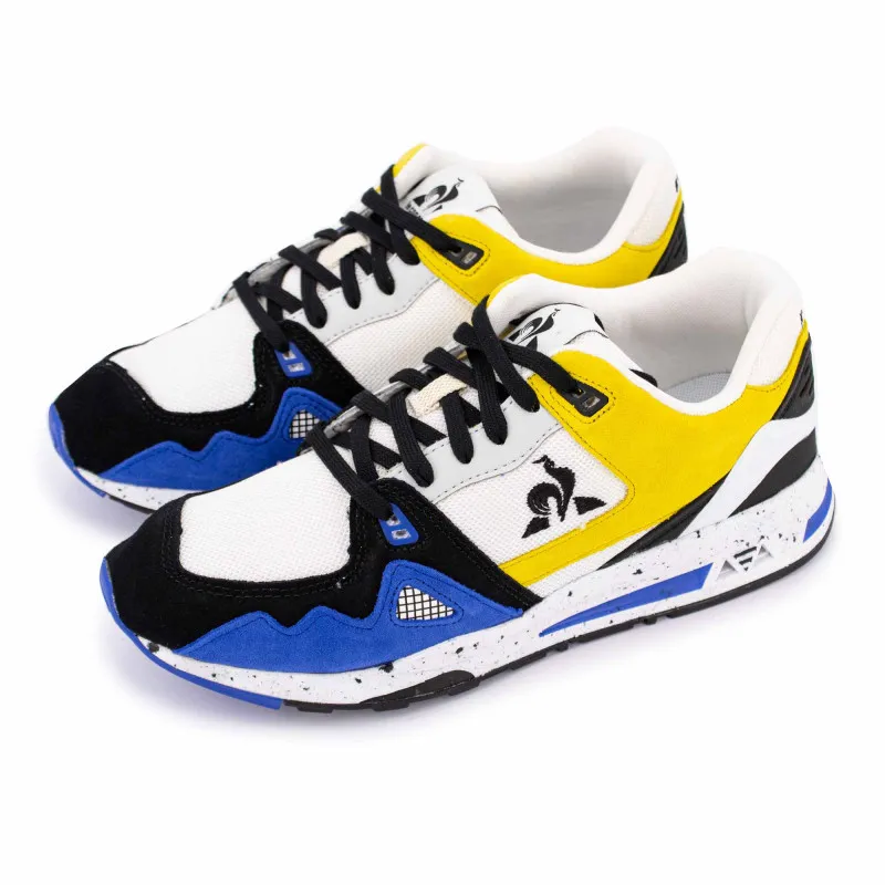 Basket LCS R1000 NINETIES jaune/bleu/blanc Homme LE COQ SPORTIF à 