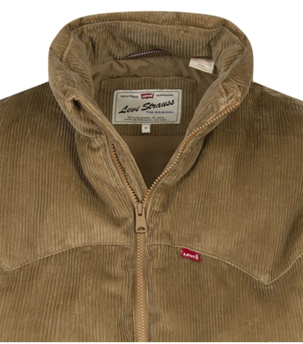 Blouson coupe oversize Levi's® en coton camel en velours côtelé