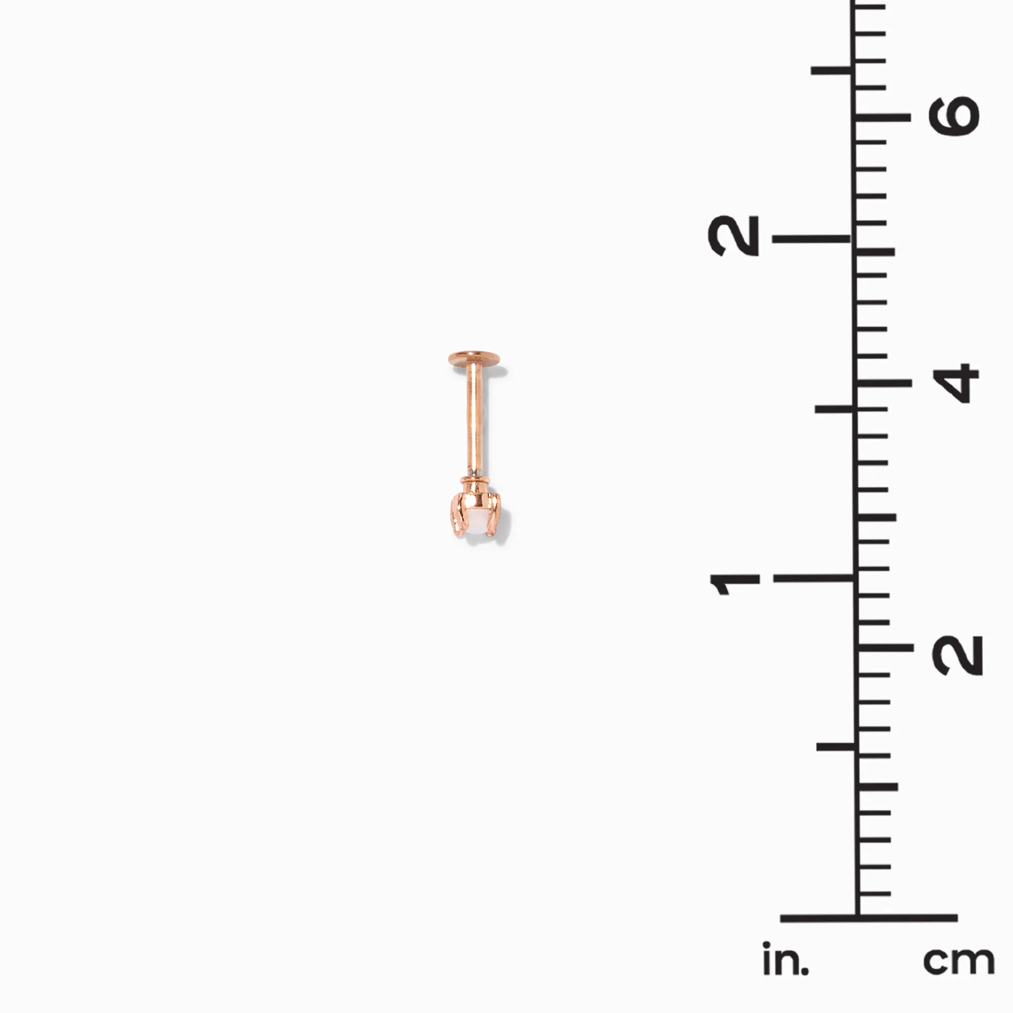 Boucles d'oreilles pour piercing tragus à arrière plat multi interchangeables couleur doré rose - Lot de 5