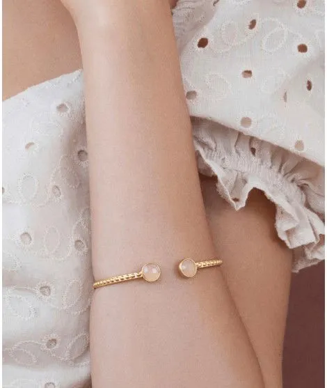 Bracelet Jonc Miya - Rose pâle