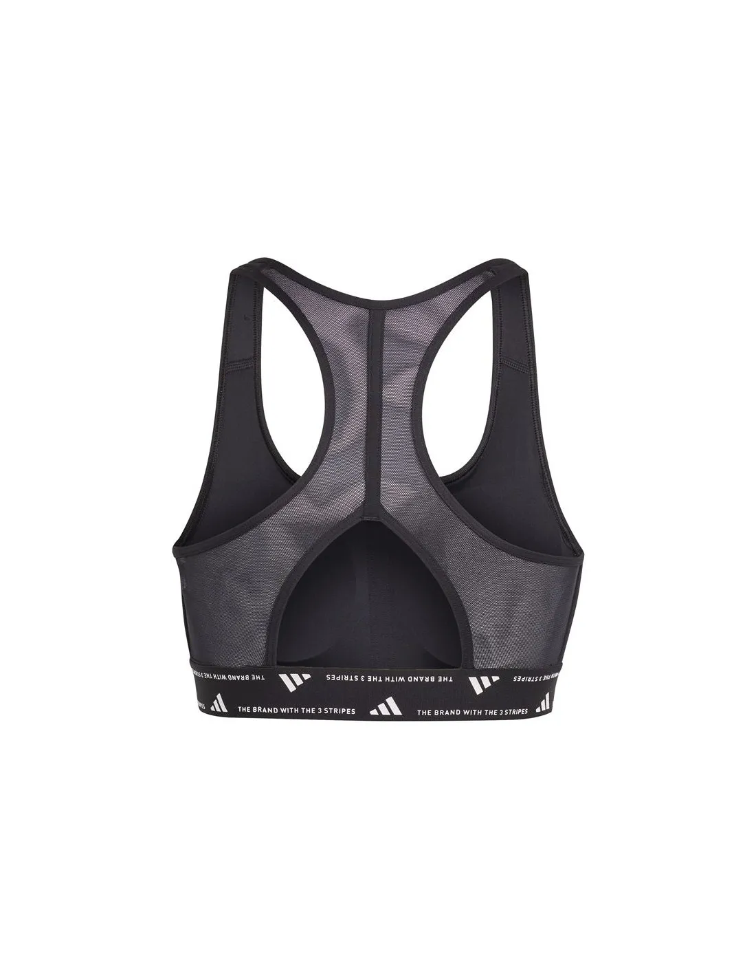 Brassiere de sport adidas Essentials Powereact Mid support 3Bands Femme Noir