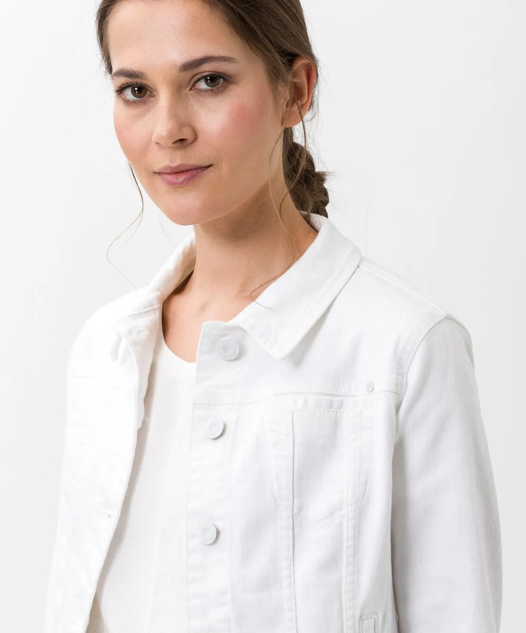 BRAX - Miami - Blouson de jeans extensible - Blanc