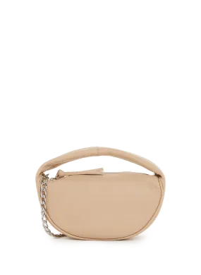 BY FAR  Sac à main Baby Cush en cuir - Beige