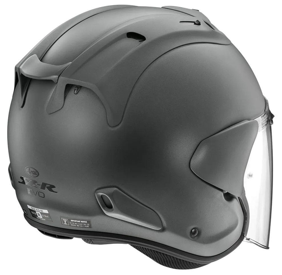 Casque Arai SZ-R VAS Evo Frost gun metal, casque jet gris mat