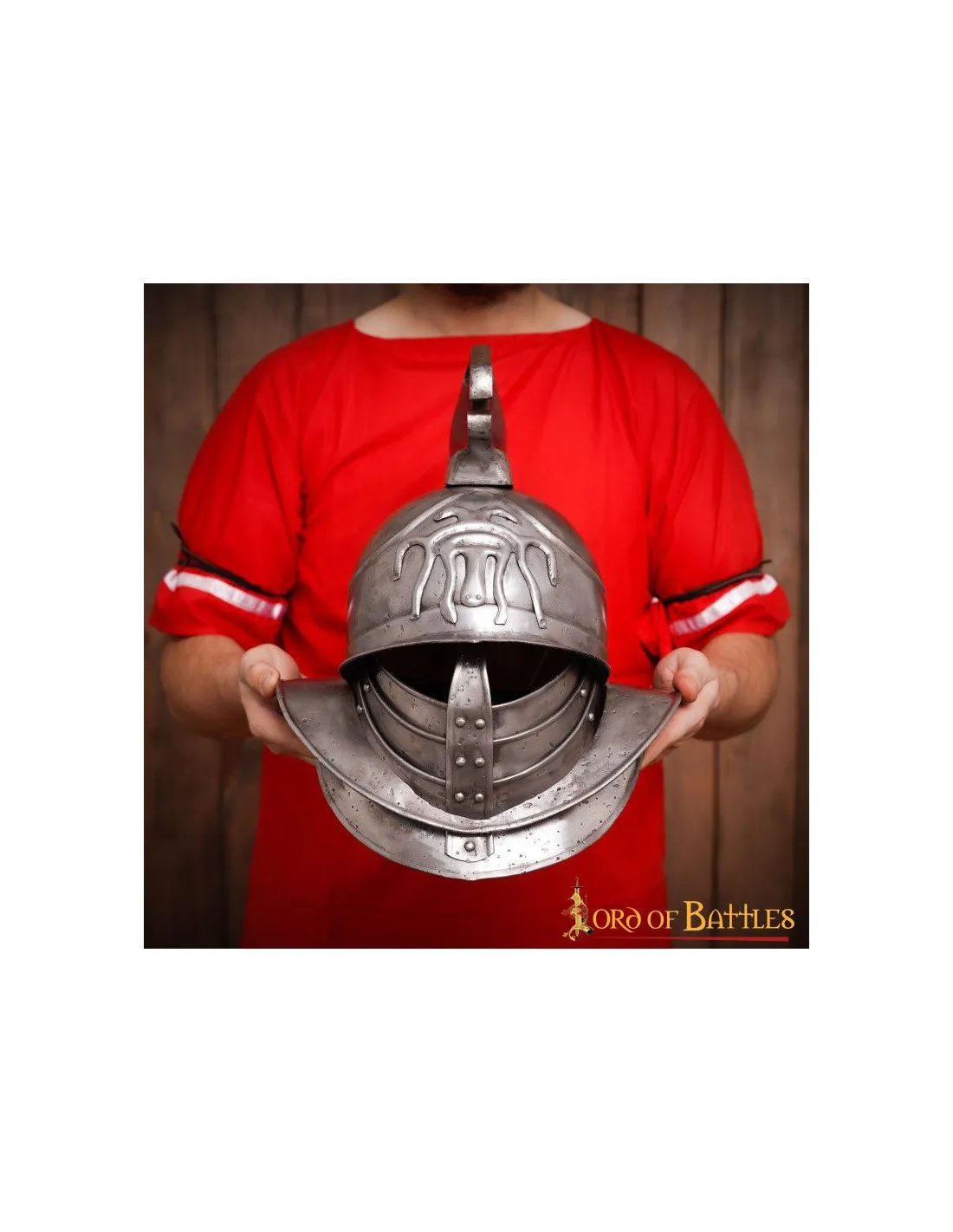 Casque de gladiateur Spartacus avec panache noir ⚔️ Boutique Épées