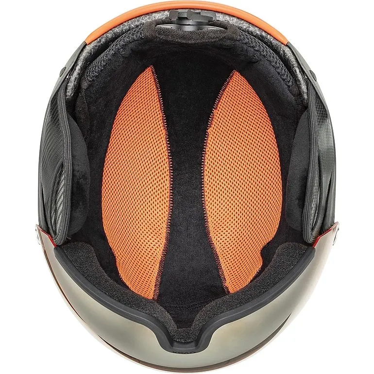 Casque de Ski Uvex Unisex 500 Visor Dark Slate Orange Mat