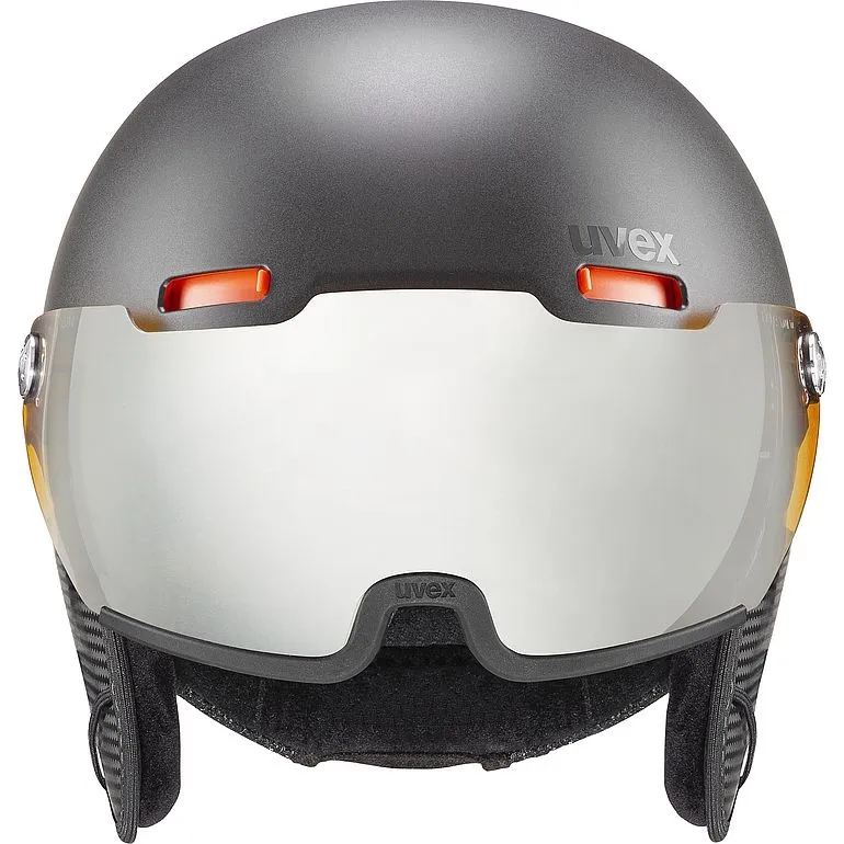 Casque de Ski Uvex Unisex 500 Visor Dark Slate Orange Mat