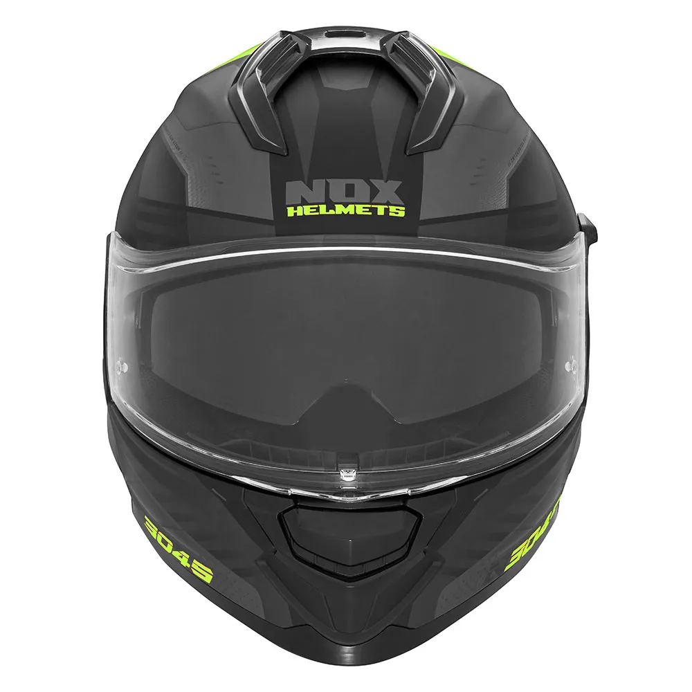 Casque Nox N304-S Carver noir jaune fluo, intégral ECE 22 06