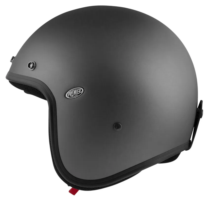 Casque Premier Vintage Classic U17 BM, jet biker gris mat