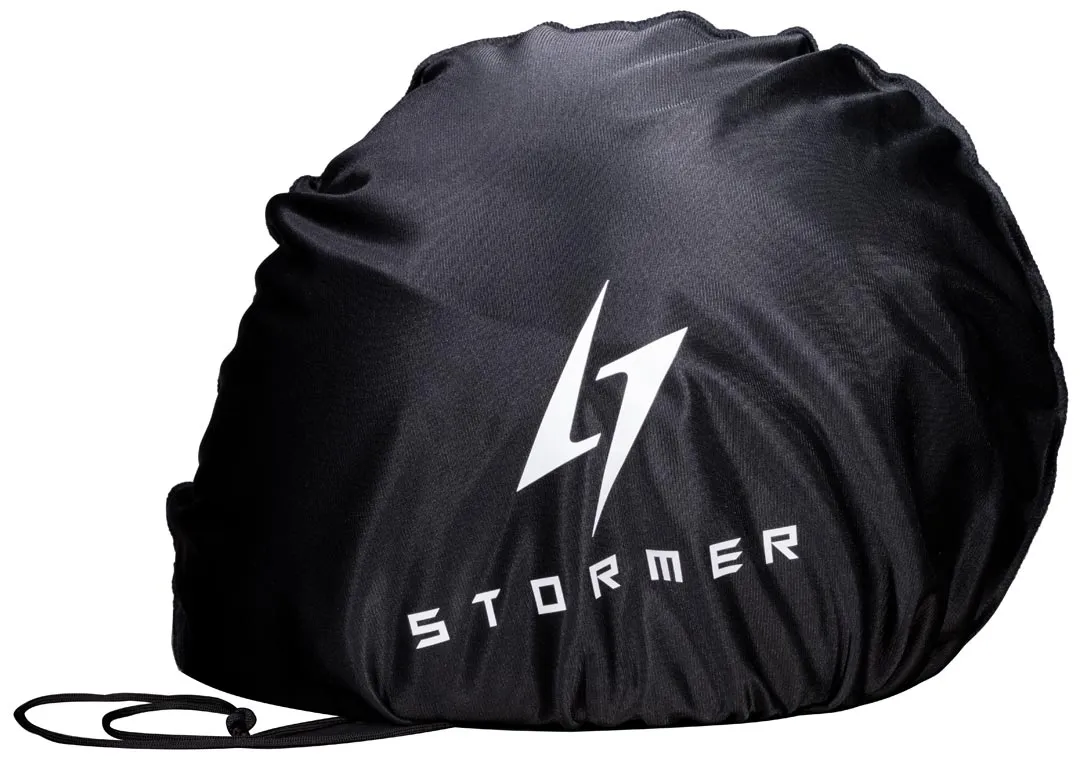 Casque Stormer Glory Advance gris noir metal mat, moto vintage