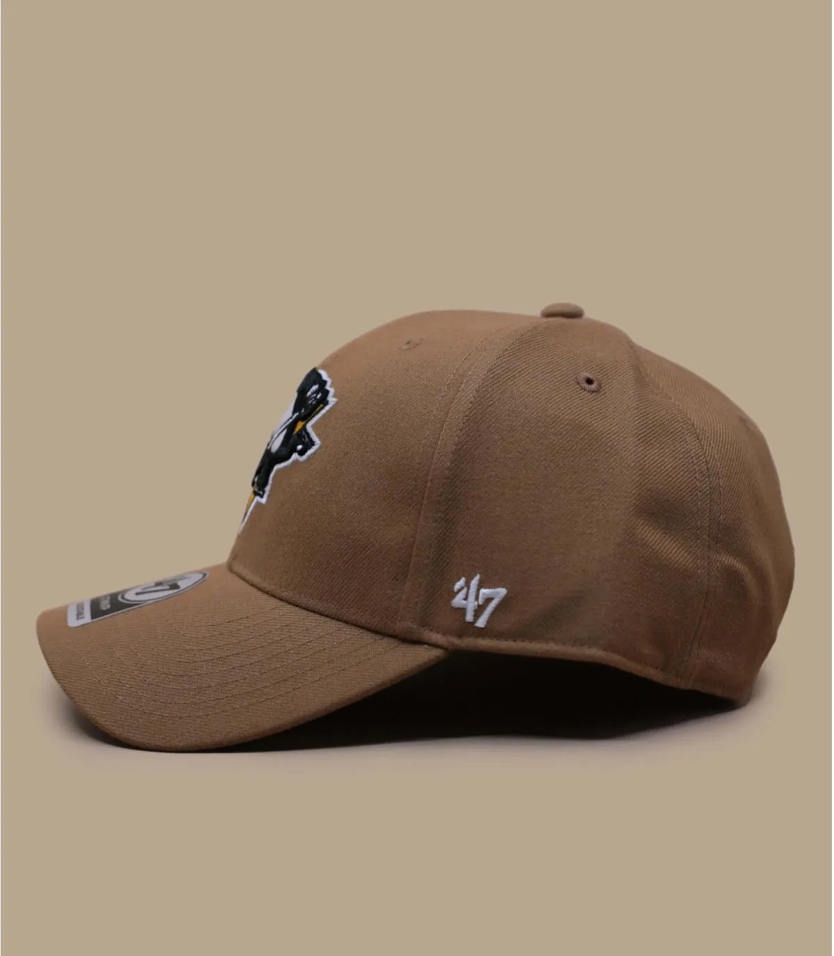 Casquette beige Penguins - MVP Snapback Penguins camel 47 Brand : Headict