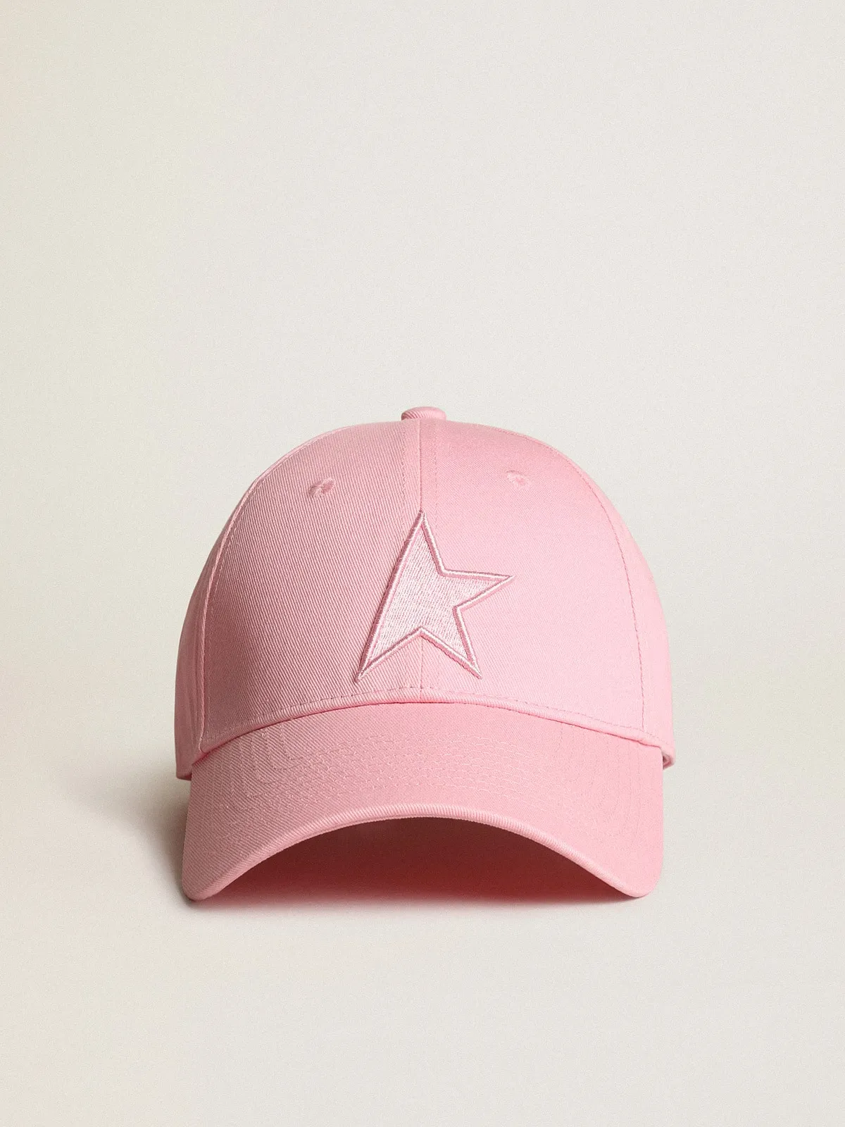 Casquette de baseball Demos collection Star de couleur rose avec étoile ton sur ton | Golden Goose