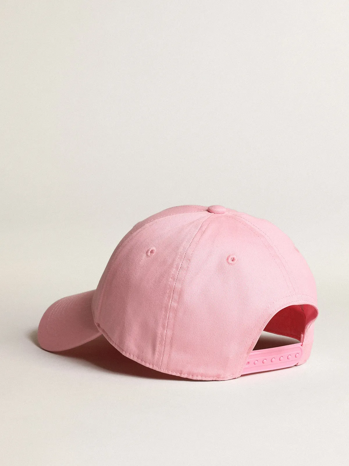 Casquette de baseball Demos collection Star de couleur rose avec étoile ton sur ton | Golden Goose