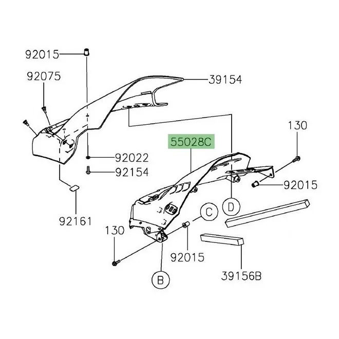 Casquette de compteur Kawasaki Ninja 650 (2020-2021) | Moto Shop 35