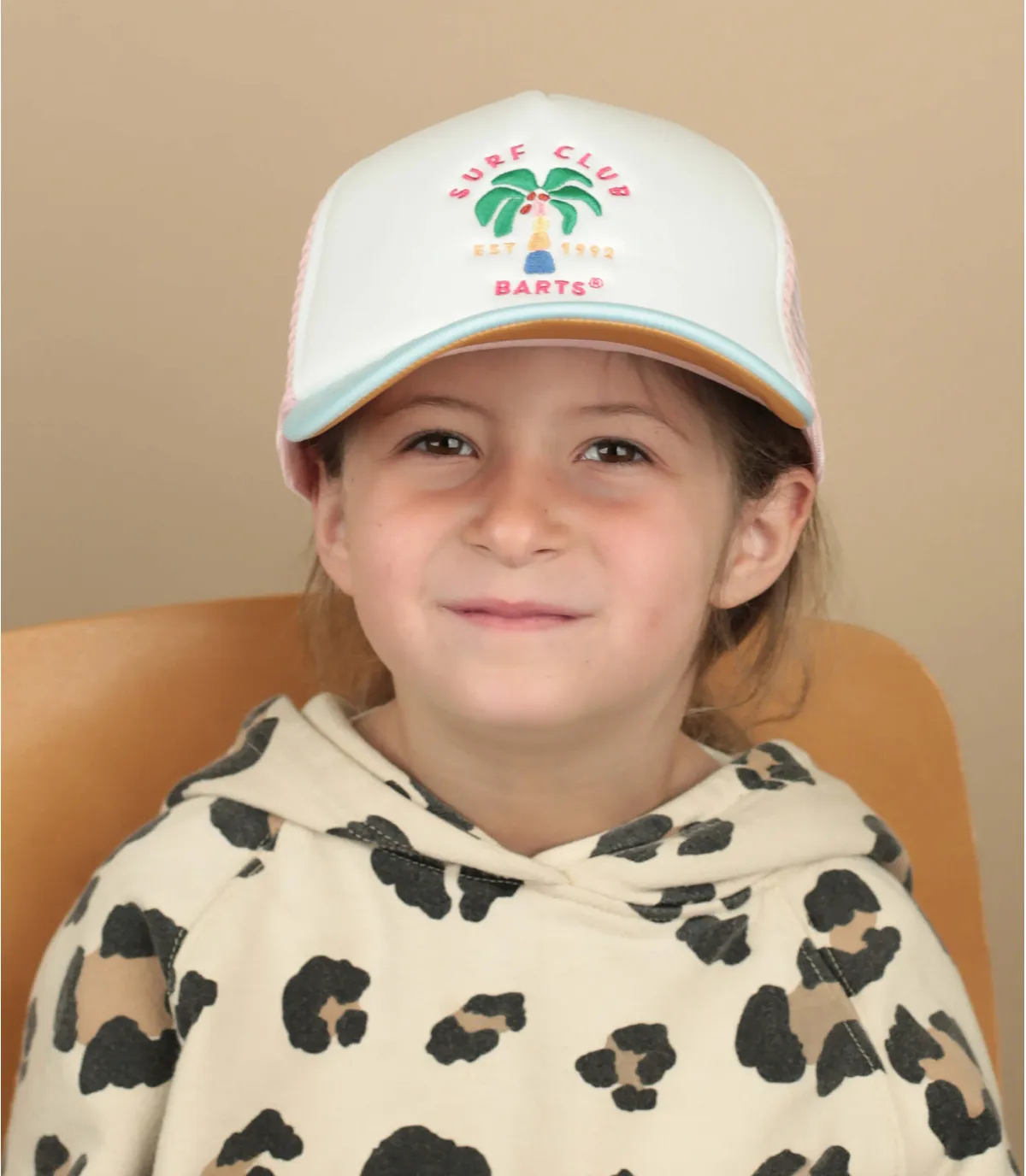 Casquette enfant trucker rose - Surfie Kid pink Barts : Headict