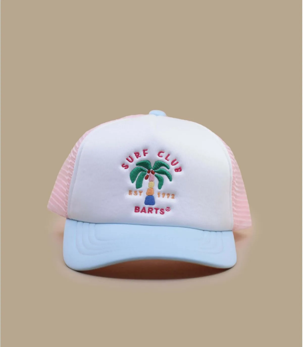 Casquette enfant trucker rose - Surfie Kid pink Barts : Headict