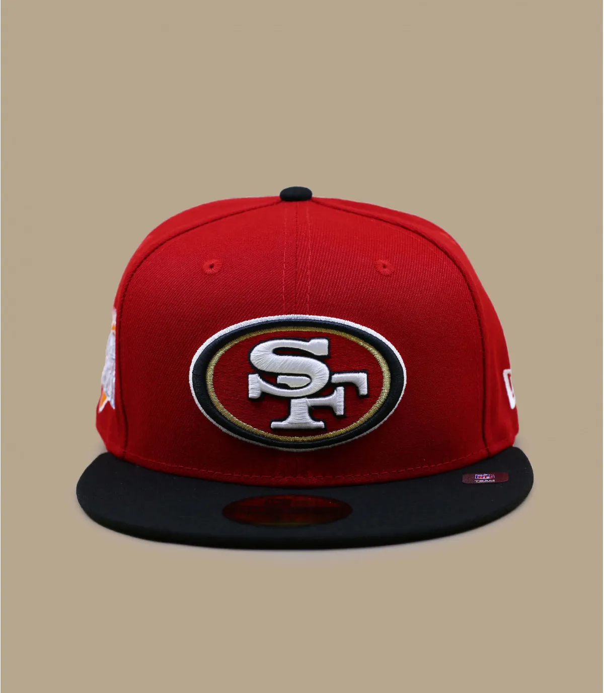 casquette fitted 49ers rouge - Side Patch 5950 49ers scarlet New Era : Headict