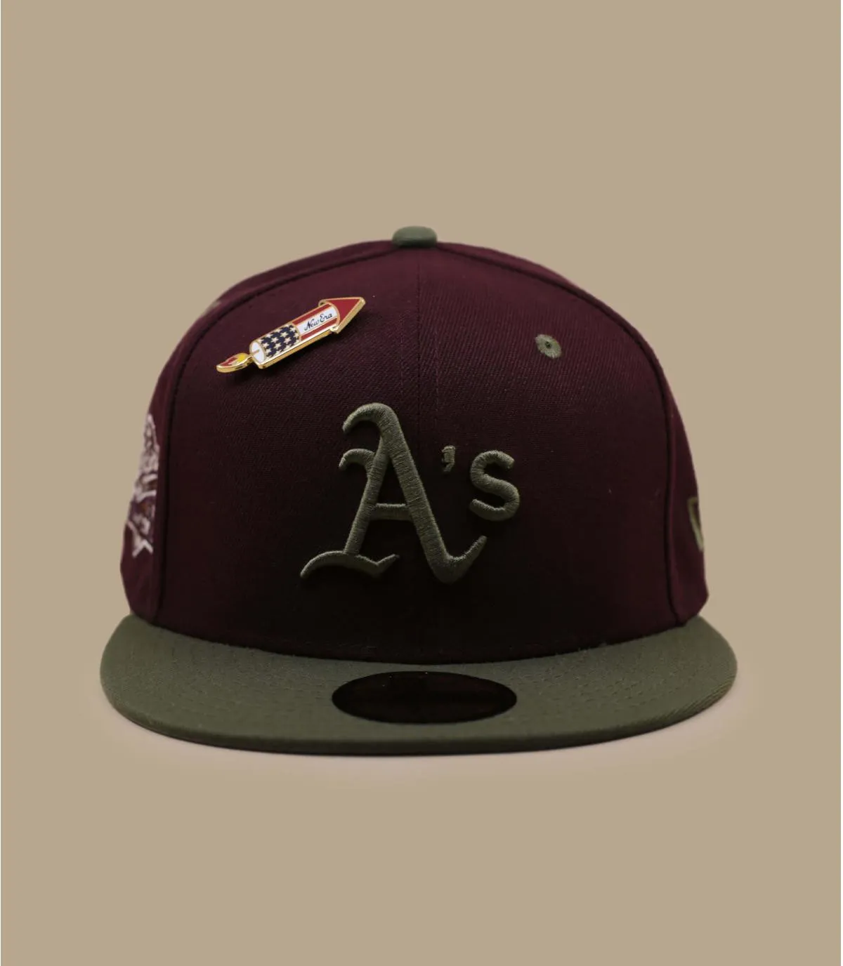 Casquette fitted LA beige - MLB WS Trail Mix 5950 Athletics New Era : Headict