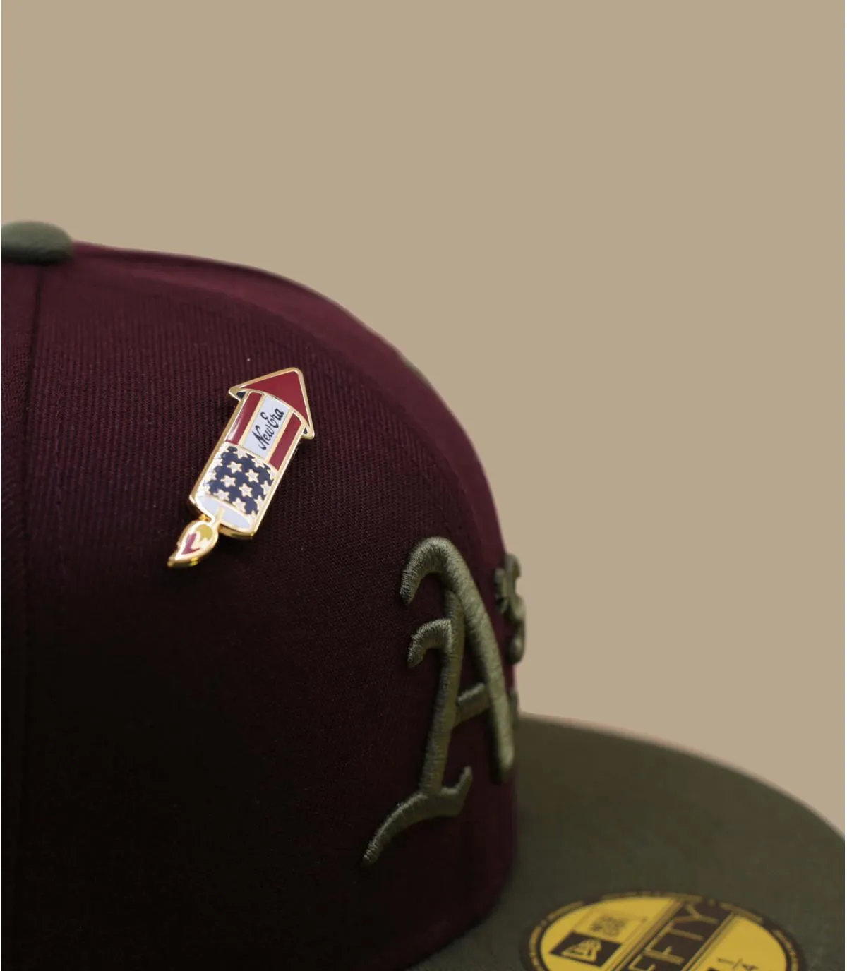 Casquette fitted LA beige - MLB WS Trail Mix 5950 Athletics New Era : Headict