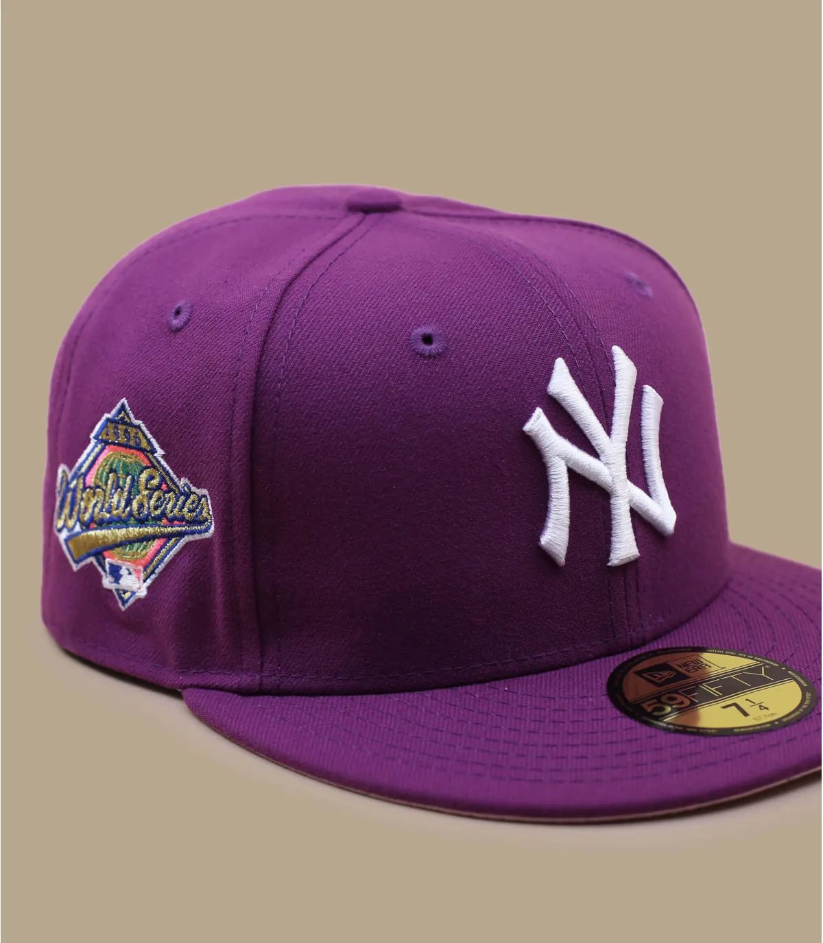 casquette fitted violet yankees - Side Patch 5950 NY sparkling grape New Era : Headict