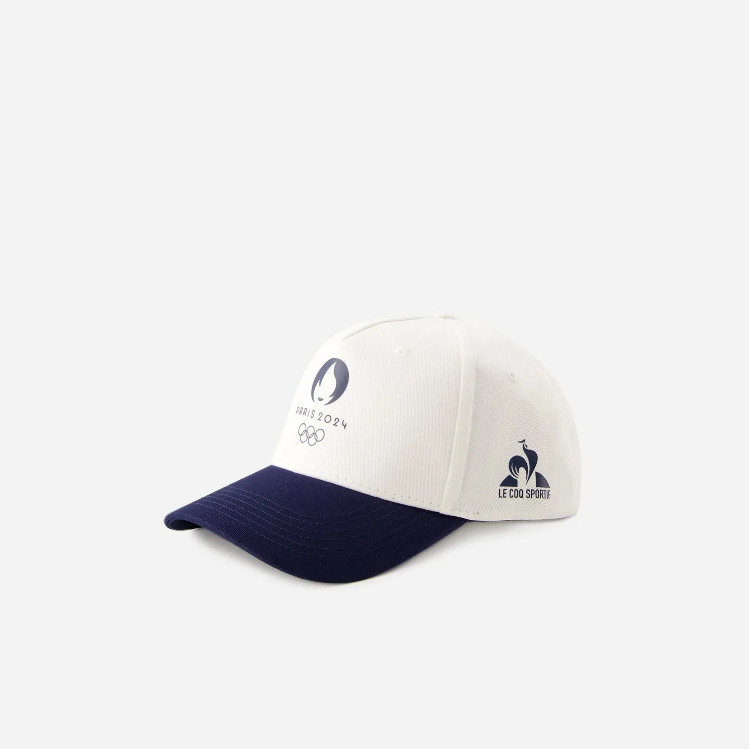 Casquette LE COQ SPORTIF blanche visière marine - Accessoires Accessoires | ERAM