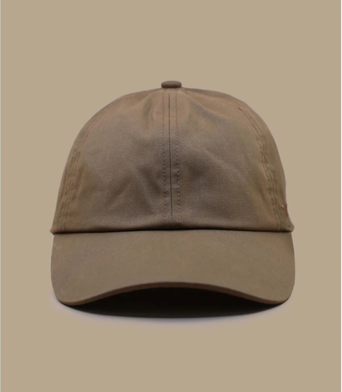 casquette pluie marron - Waxed Millerain Baseball Cap british tan Tilley : Headict