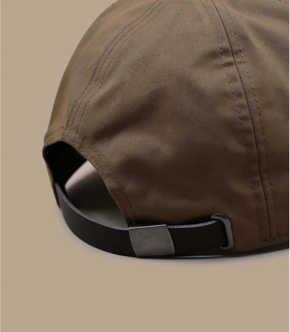 casquette pluie marron - Waxed Millerain Baseball Cap british tan Tilley : Headict