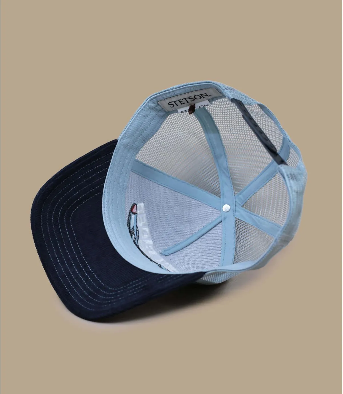 casquette trucker avion bleu - Trucker Cap Sky Rider Stetson : Headict