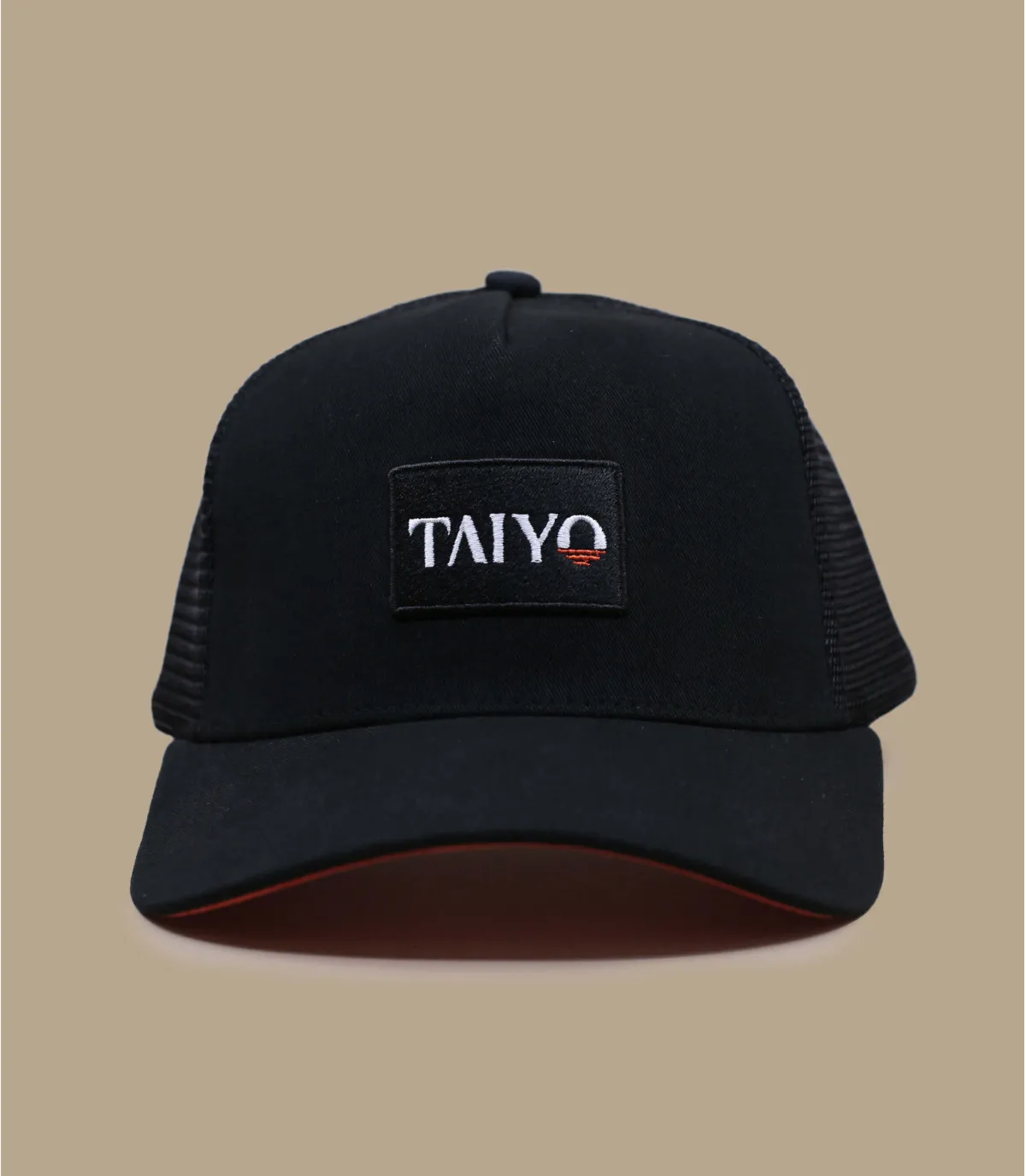 casquette trucker noir  eco - Badge Logo Trucker black Taiyo : Headict