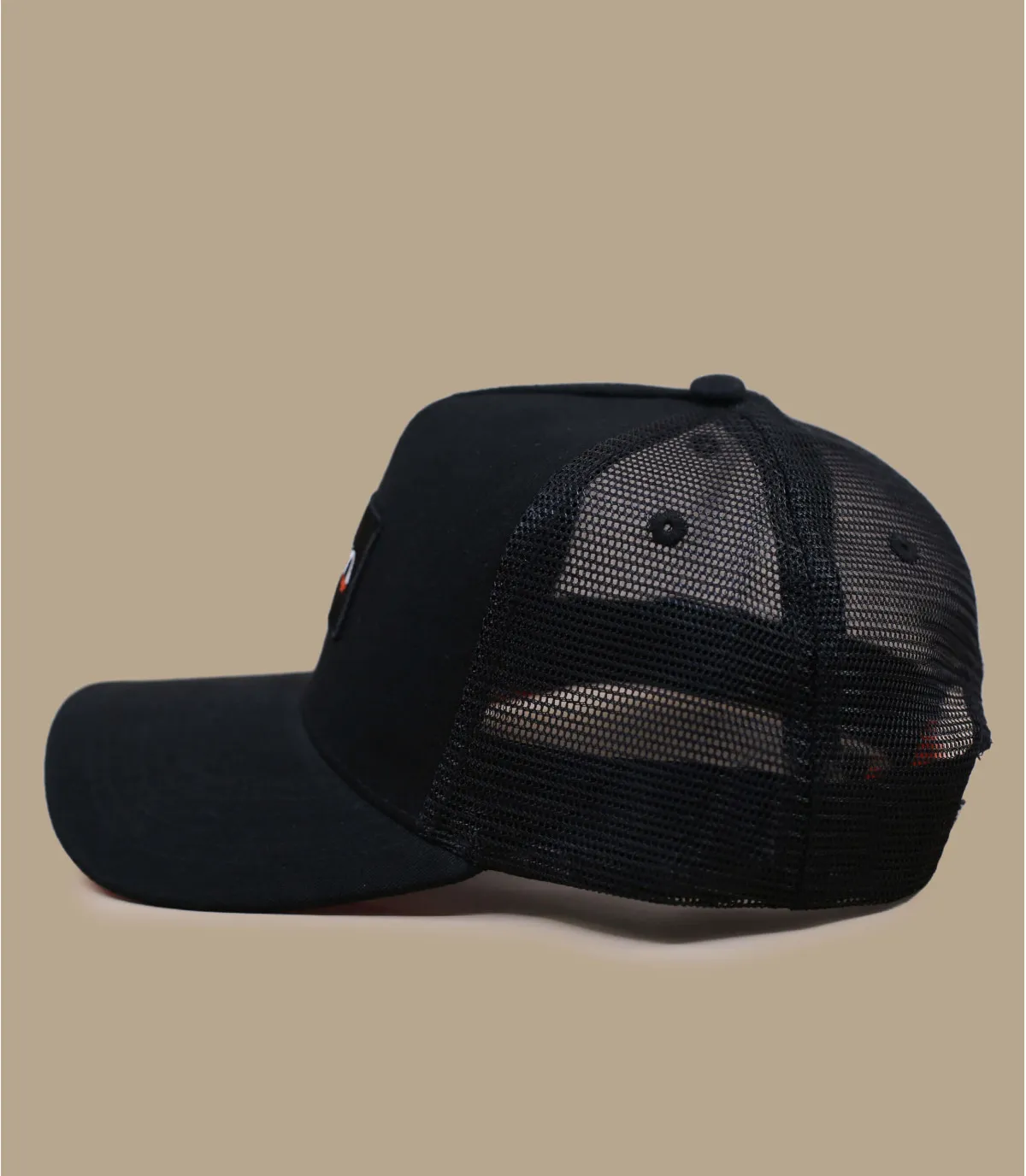 casquette trucker noir  eco - Badge Logo Trucker black Taiyo : Headict