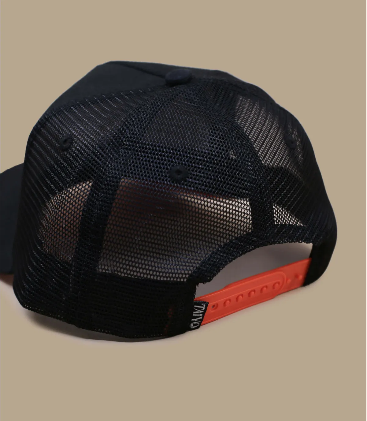 casquette trucker noir  eco - Badge Logo Trucker black Taiyo : Headict