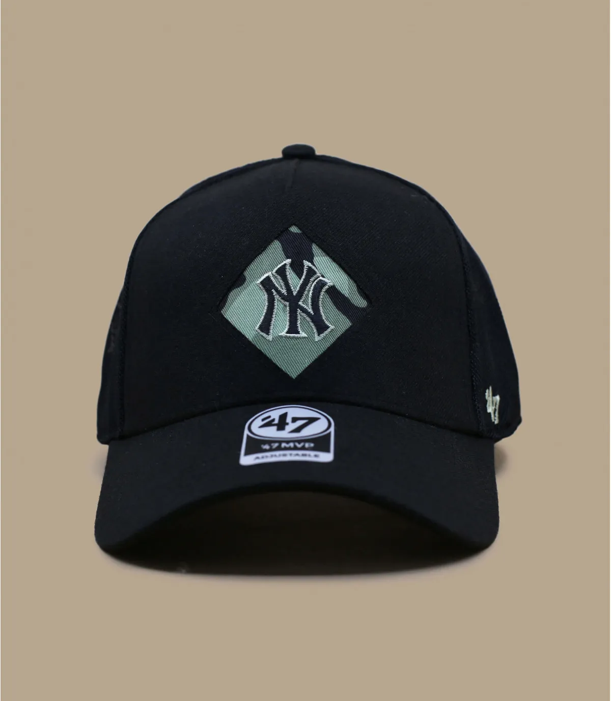 casquette trucker ny camo - Laser Cut MVP NY black 47 Brand : Headict