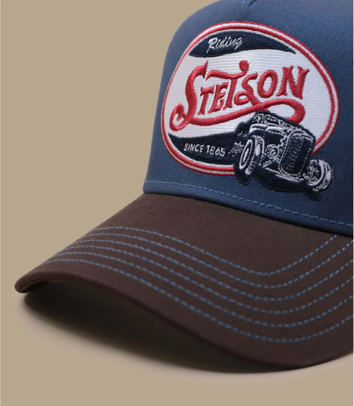 Casquette trucker stetson voiture - Trucker Cap Riding Hot Road Stetson : Headict