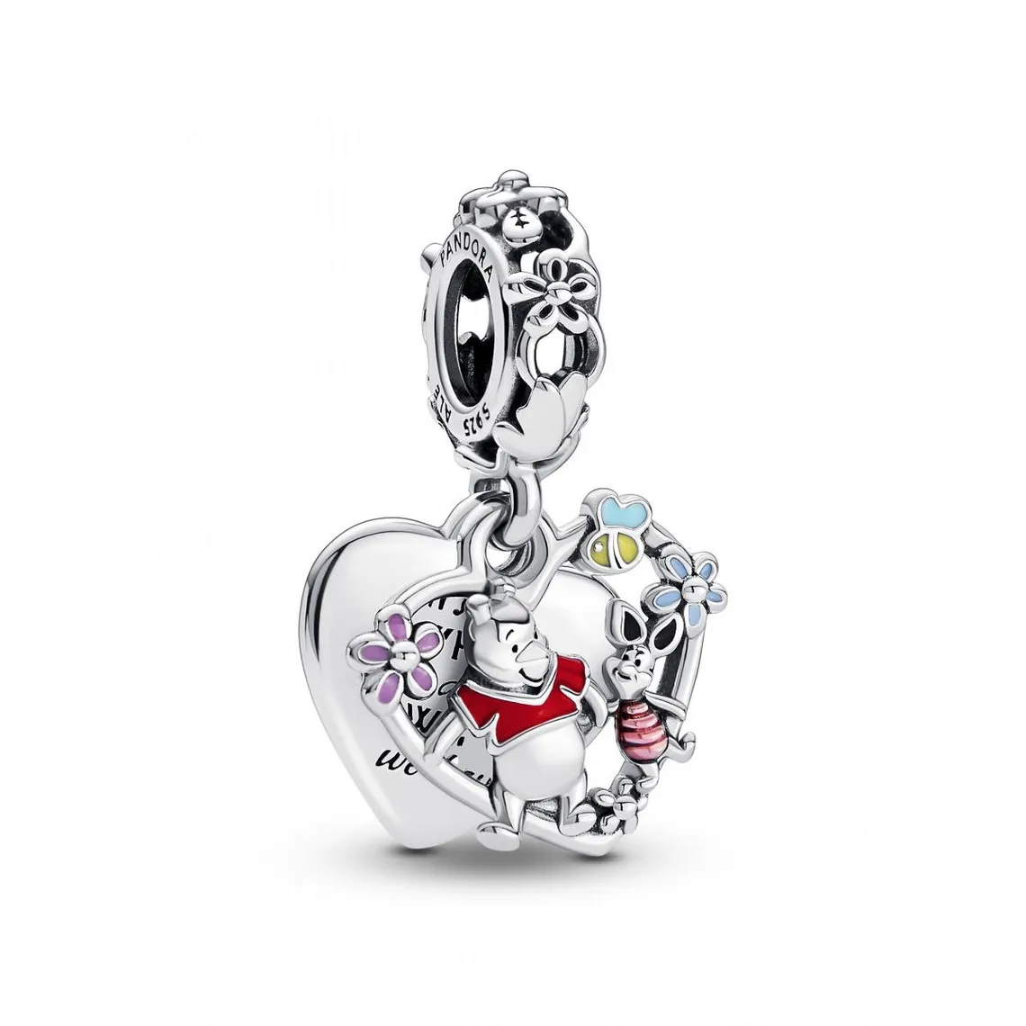 Charm Pendant Double Multicolore Disney Winnie l’Ourson et Porcinet | 3 Suisses