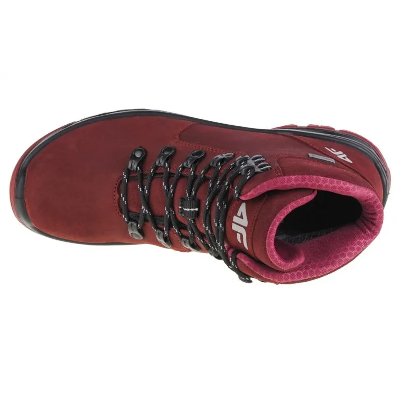 Chaussures 4F Trek W OBDH253-60S rouge multicolore