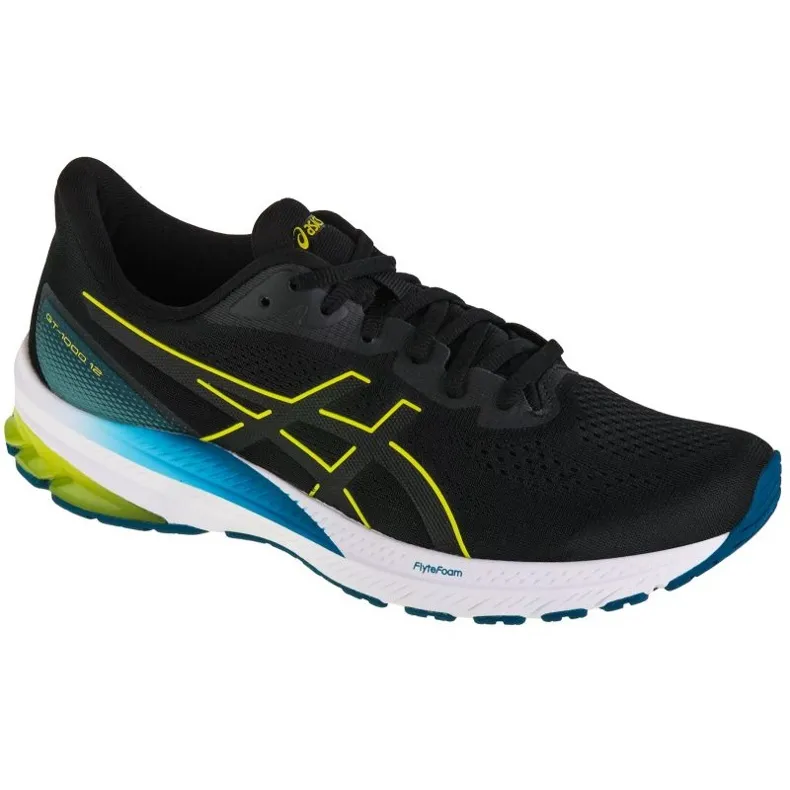 Chaussures de course Asics GT-1000 12 M 1011B631-005 le noir