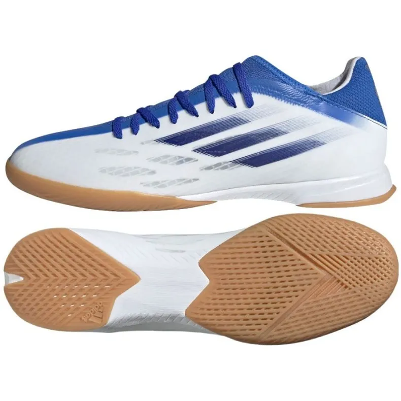 Chaussures de foot Adidas X Speedflow.3 In M GW7491 blanche blanche