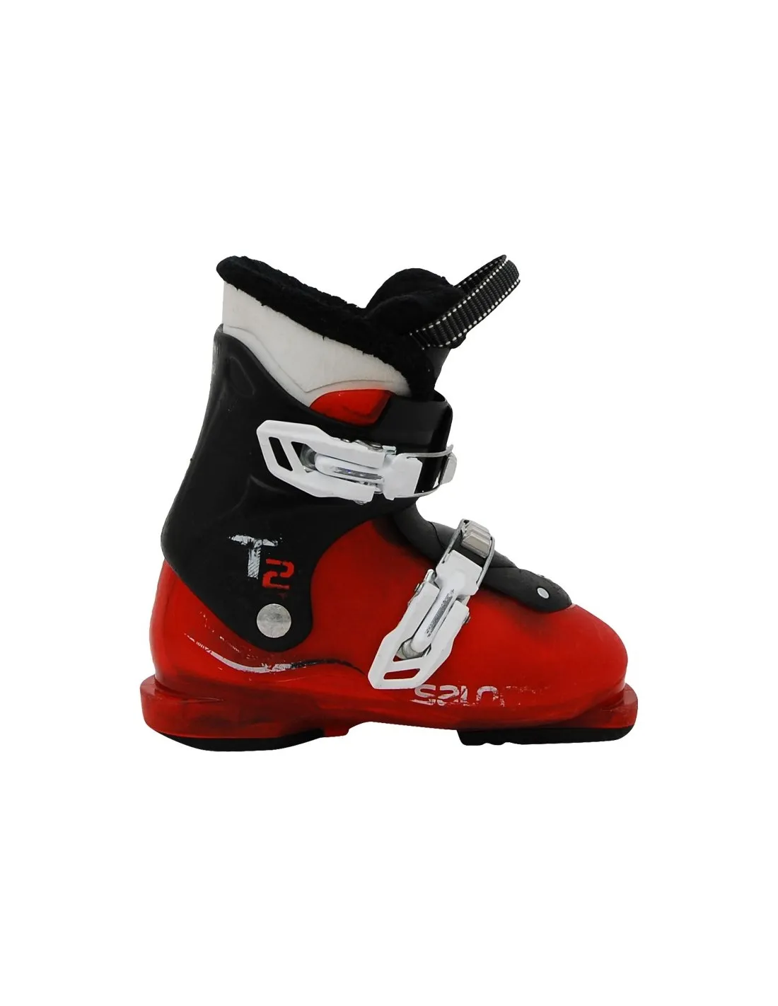 Chaussures de ski Junior Salomon Team 2 et 3 Rouge Taille de 18 à 26.5 Mondopoint