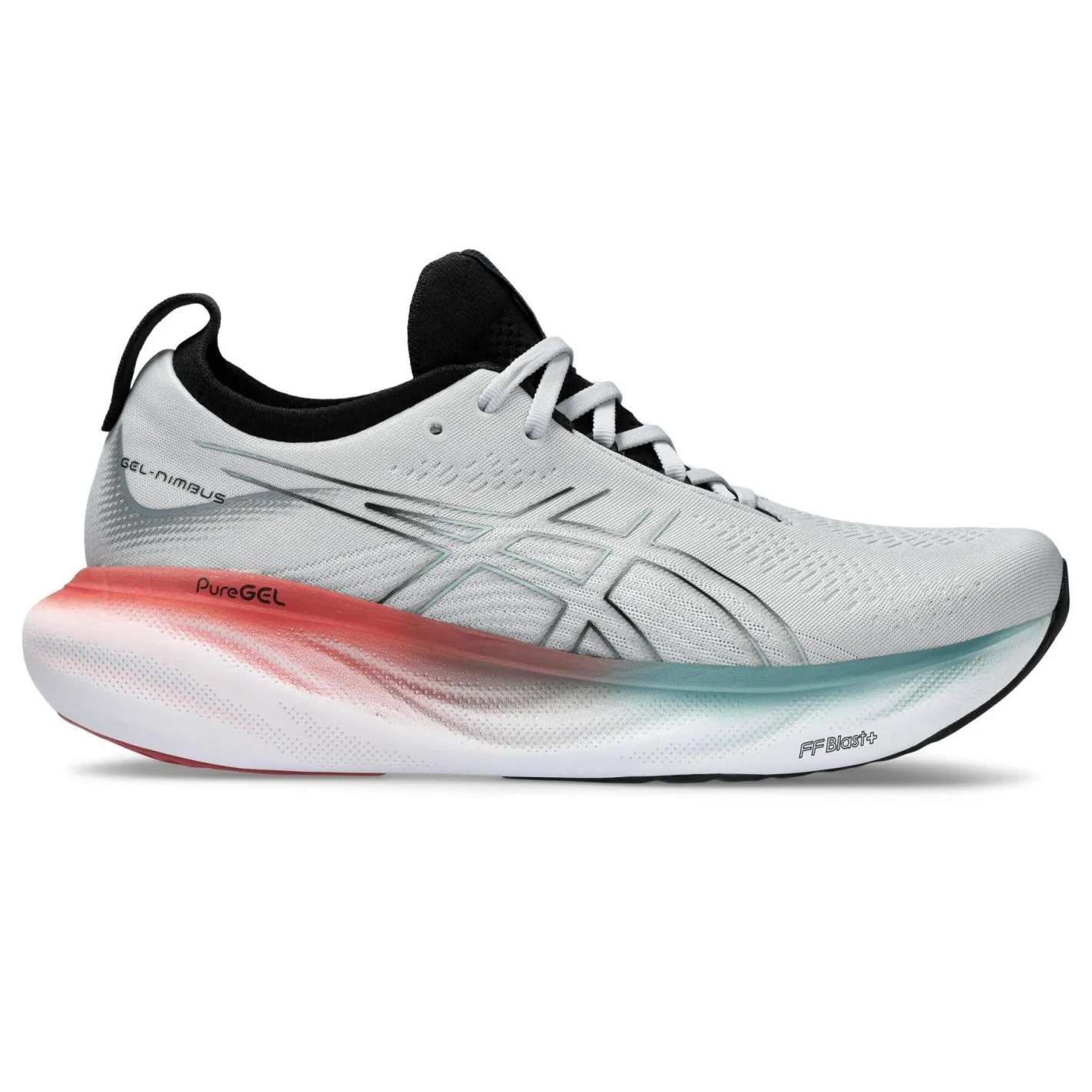 Chaussures Running ASICS Homme GEL-NIMBUS 25 Gris / Rouge / Blanc AH 2023