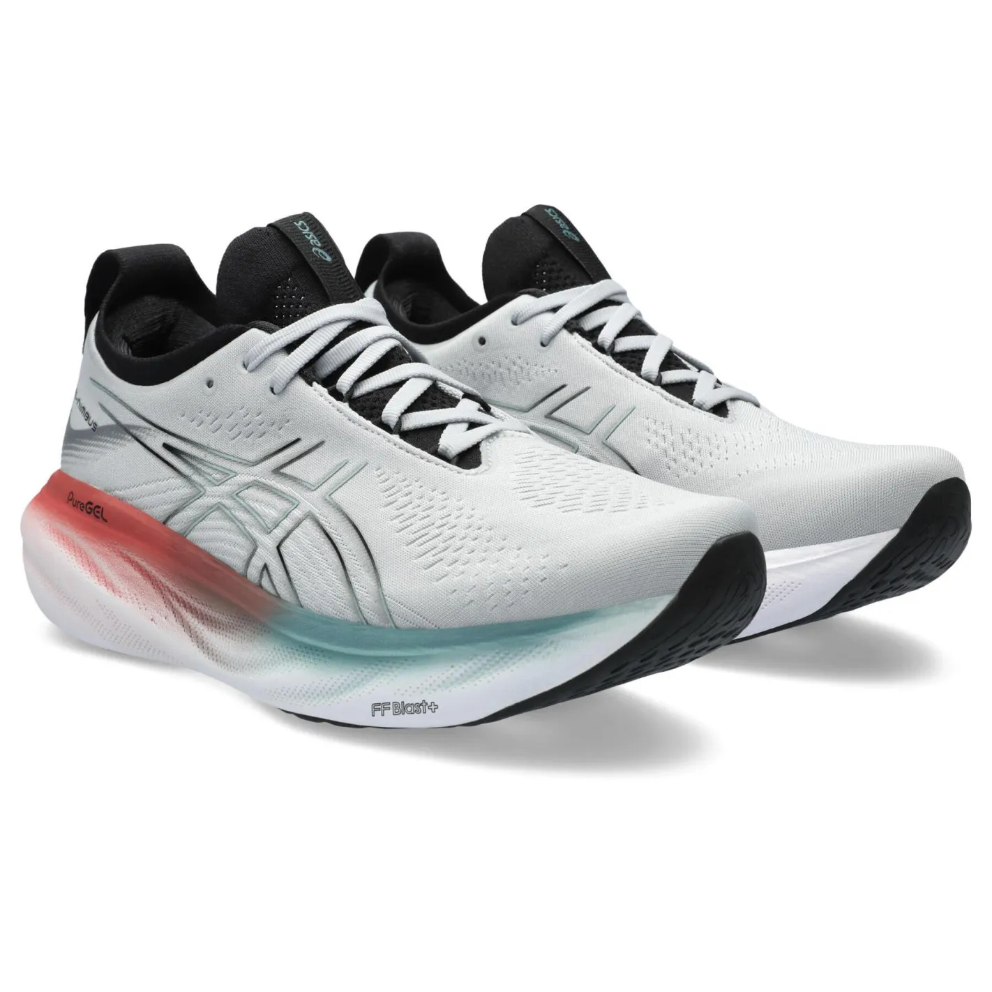 Chaussures Running ASICS Homme GEL-NIMBUS 25 Gris / Rouge / Blanc AH 2023