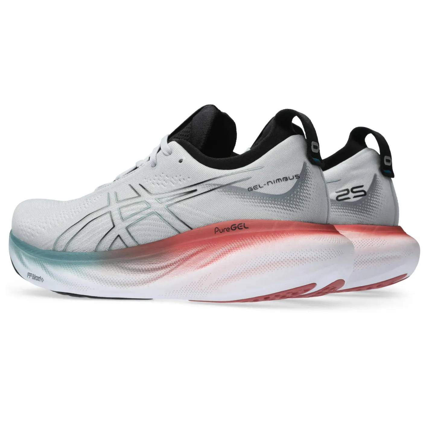 Chaussures Running ASICS Homme GEL-NIMBUS 25 Gris / Rouge / Blanc AH 2023