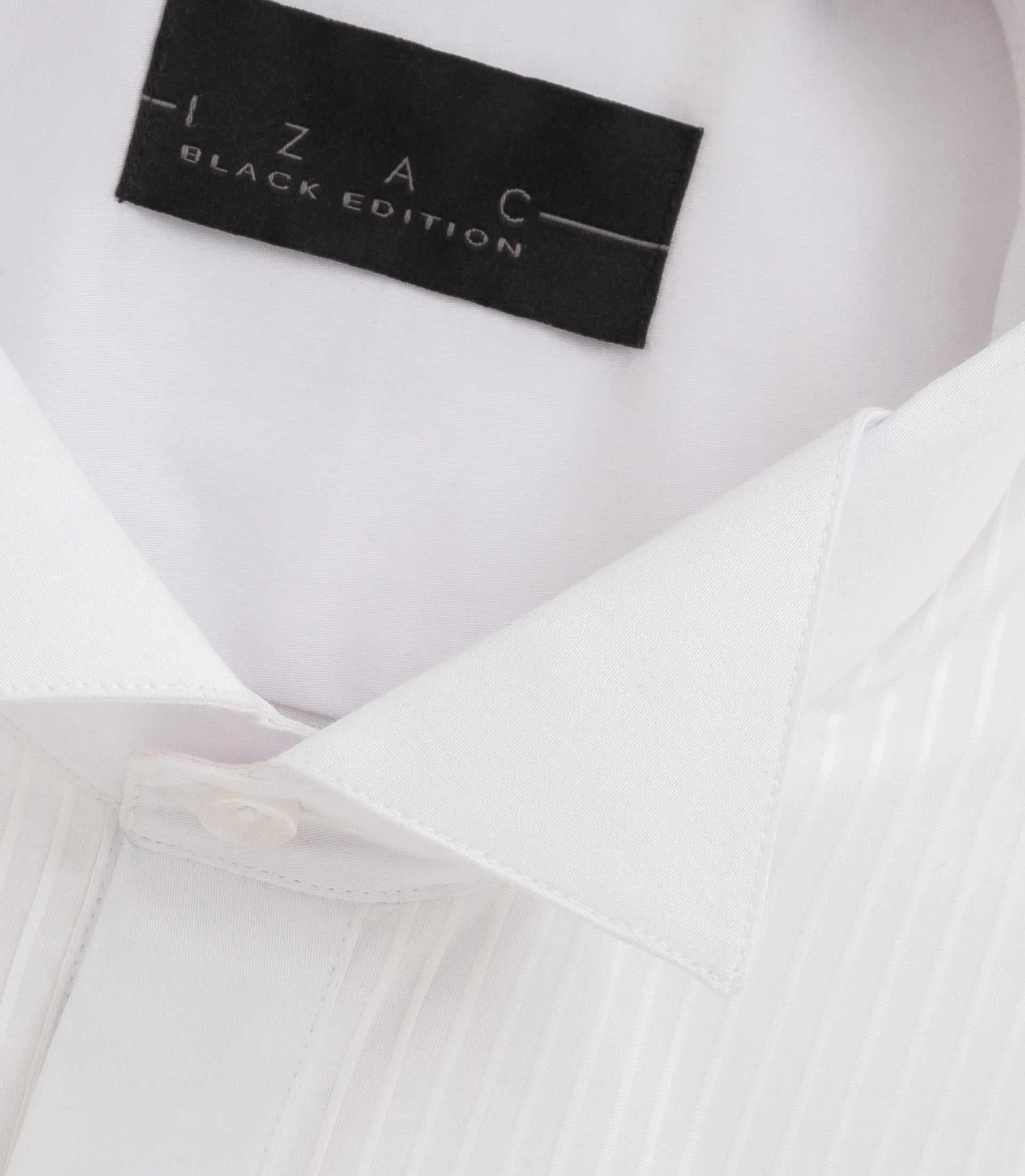 Chemise cérémonie à plastron plissé blanche ALMA