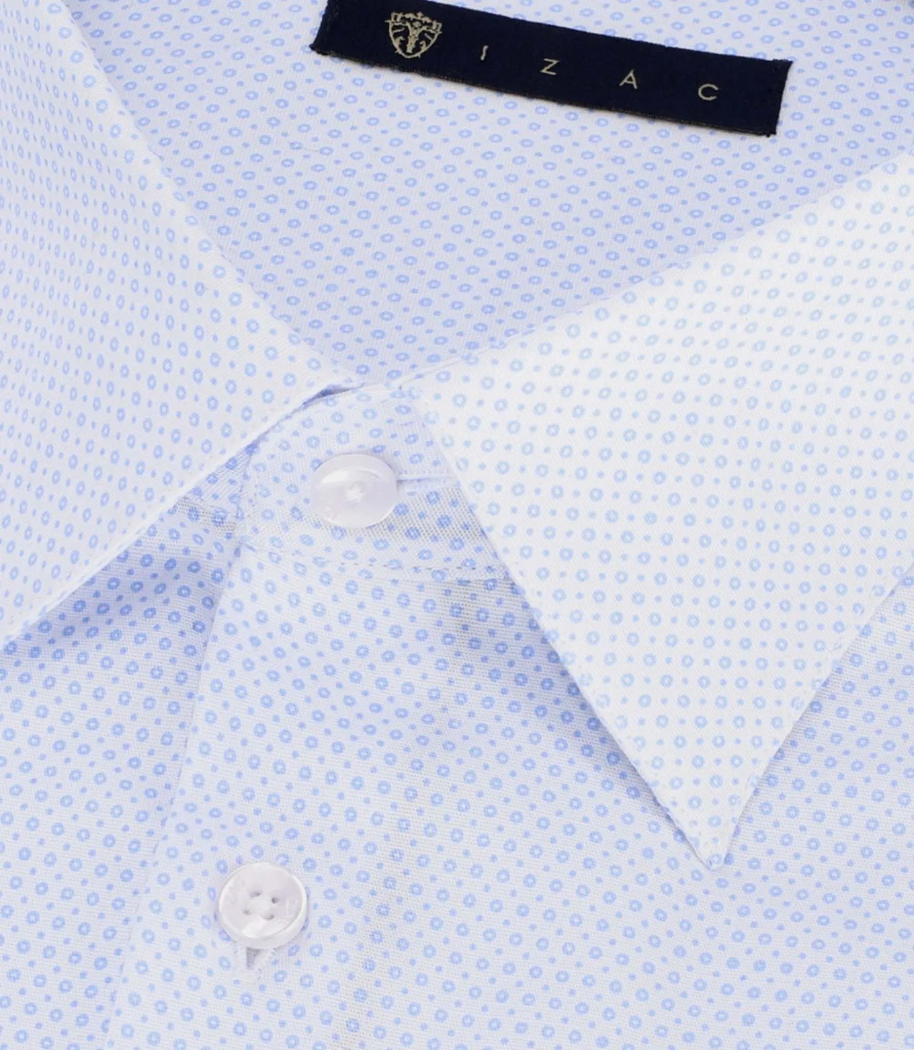 Chemise imprimée micro motifs blanc PEPIN