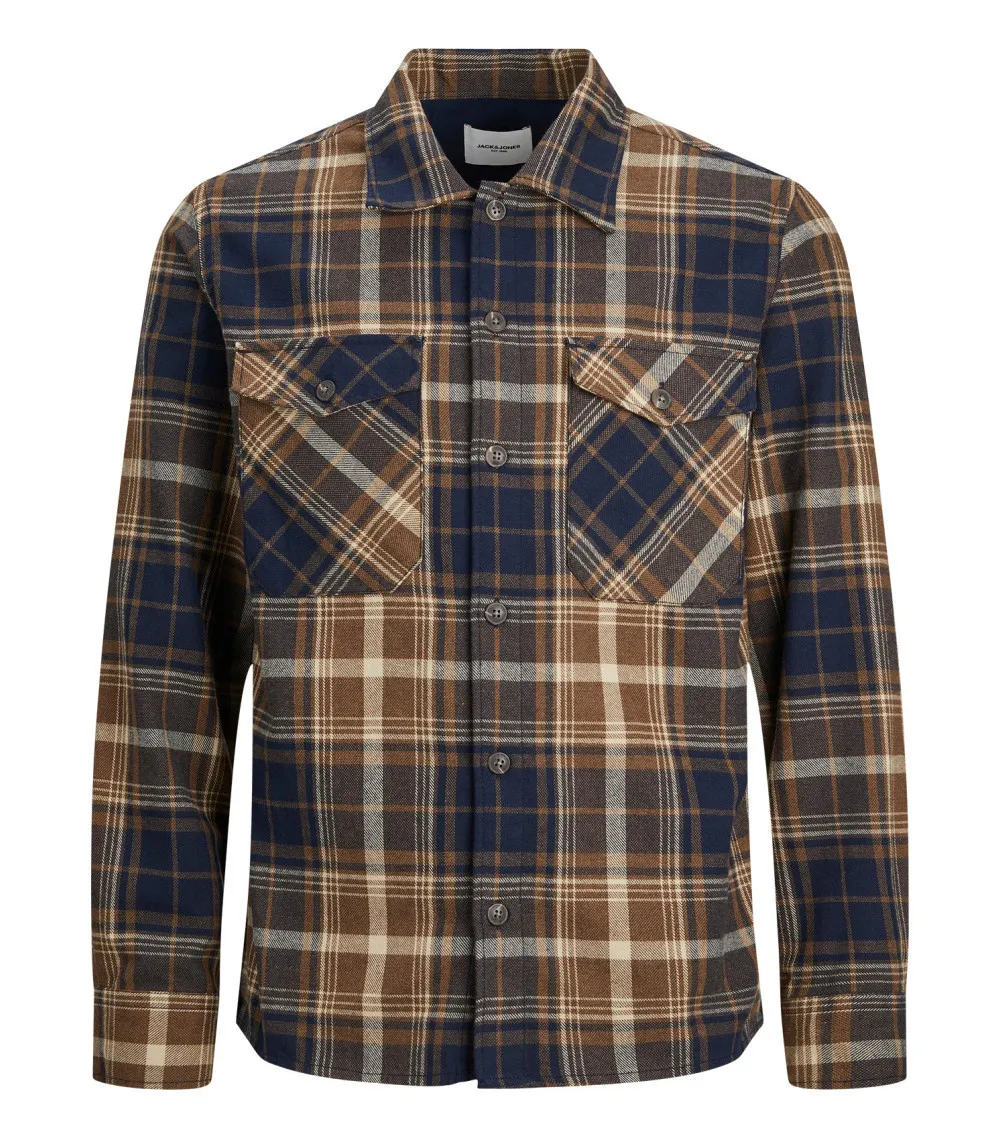 Chemise Jack & Jones avec manches longues et col normal multicolore